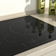 Load image into Gallery viewer, Hermitlux Induction Hob 60cm, 3 Zone Built-in Hob with 9 Power Levels, Safety Lock, Touch Control & Timer, 7400W--IM3S