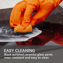 Load image into Gallery viewer, Hermitlux Ceramic Hob, Built-in 29cm Ceramic Electric Hob, 9 Power Levels, Sensor Touch Control, Child Lock, 1-99 Minute Timer, Suitable for all Pots and Pans--VM2T