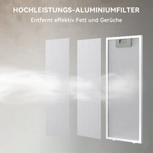 Load image into Gallery viewer, Hermitlux Extractor Hood 60cm, Flat Panel Hood Exhaust/Recirculation, 360 m³/h Air Flow, LED Lighting, Carbon Filter, 65dB--HMX-ESH04S60-AC