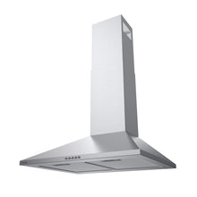 Load image into Gallery viewer, Hermitlux Extractor Hood 60 cm, 350m³/h Airflow, Extractor Hood with Activated Carbon Filter, 3 Levels, LED Light, Stainless Steel, 54 dB--HCHD6S01