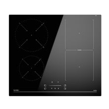 Load image into Gallery viewer, Hermitlux 60cm Induction Hob with Flex Zones, Built-In Electric Hob with 4 Zones Including Flex Zone, 9 Power Levels and Booster, Child Lock, 7400W, No Plug-IM4F