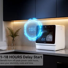 Load image into Gallery viewer, Hermitlux Table Top Dishwasher 7+3 Programmes, 5 Place Settings & 5L Water Tank