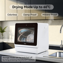 Load image into Gallery viewer, Hermitlux Table Top Dishwasher 7+3 Programmes, 5 Place Settings & 5L Water Tank