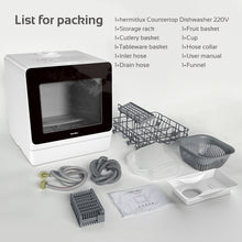 Load image into Gallery viewer, Hermitlux Table Top Dishwasher 7+3 Programmes, 5 Place Settings & 5L Water Tank