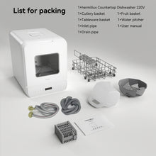 Load image into Gallery viewer, Hermitlux Table Top Dishwasher 6+1 Programmes, 5 Place Settings & 5L Water Tank