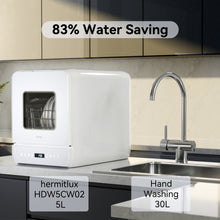 Load image into Gallery viewer, Hermitlux Table Top Dishwasher 6+1 Programmes, 5 Place Settings & 5L Water Tank
