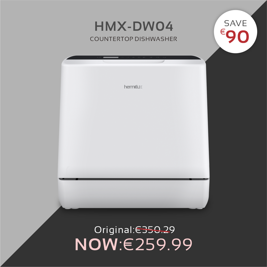 Hermitlux Mini Geschirrspüler HMX-DW04 950W - 360° Waschen