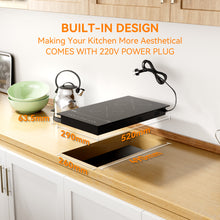 Lade das Bild in den Galerie-Viewer, Hermitlux Induction Hob 2 Plates 3500w, 9 Power Levels and Pause
